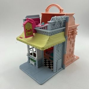 Fisher Price Sweet Streets Loving Family Dance Studio Candy Shop Doll House 2001